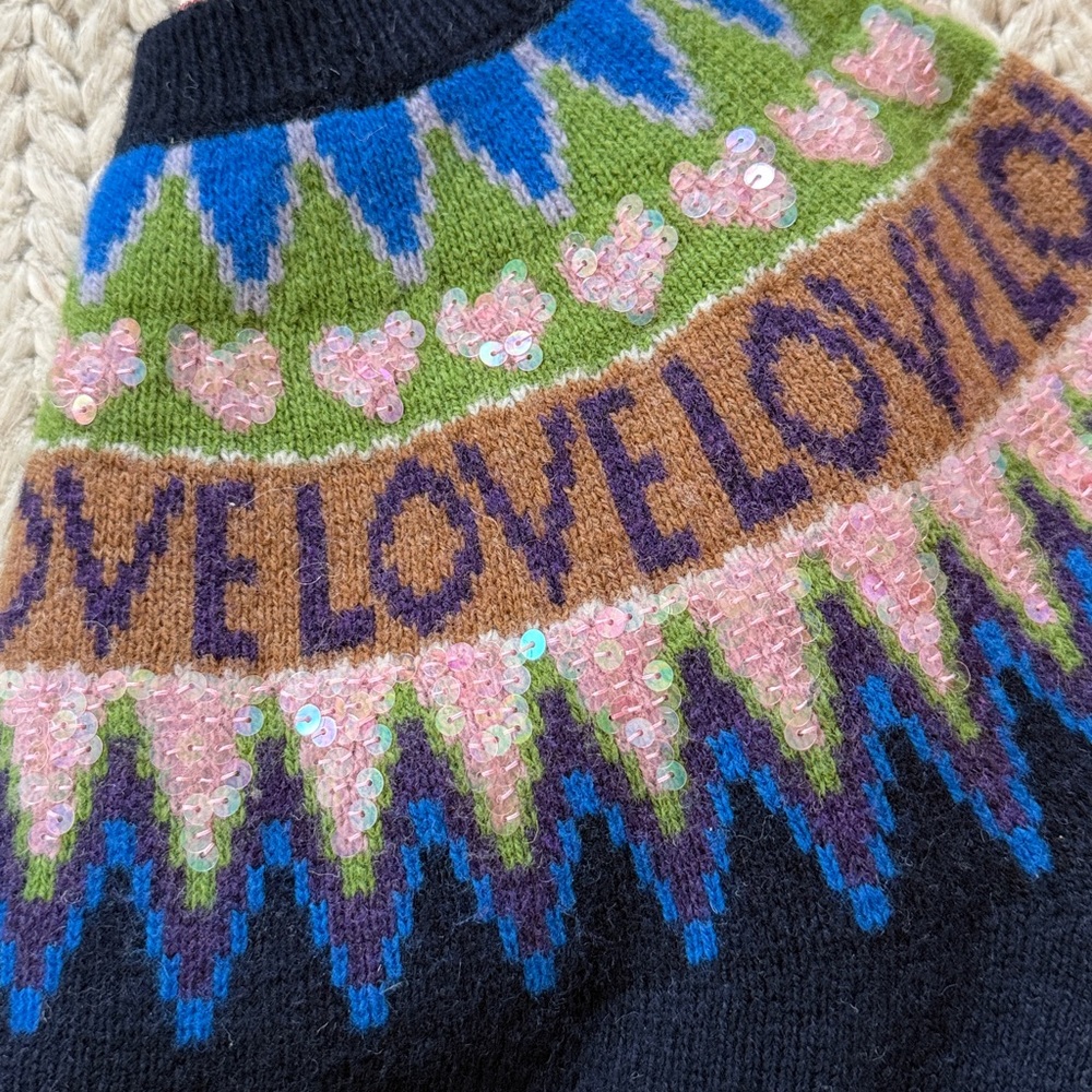Brooks brothers fair isle love sweater - Picture 2 of 2